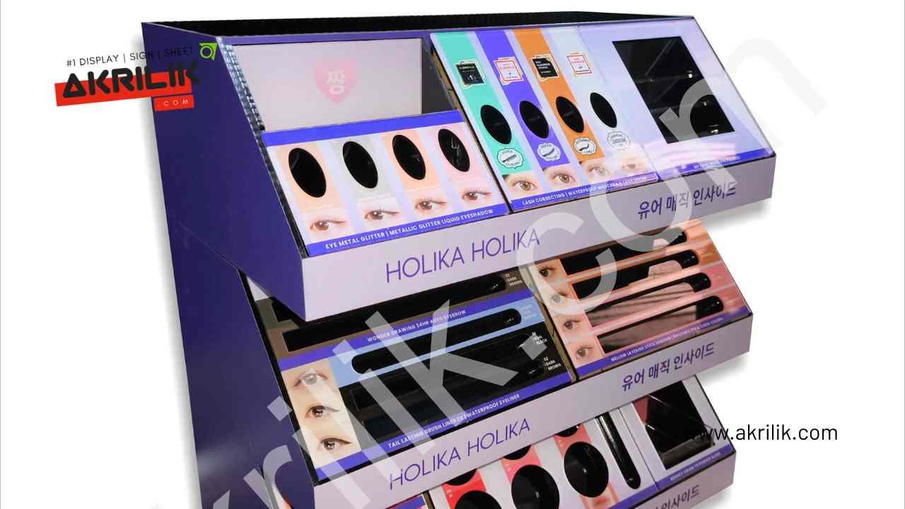 display akrilik kosmetik